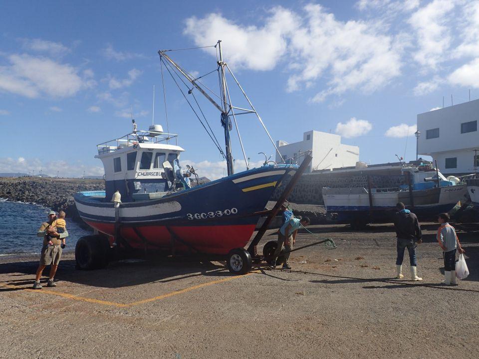 Fischverkauf vom geslipptem Kutter